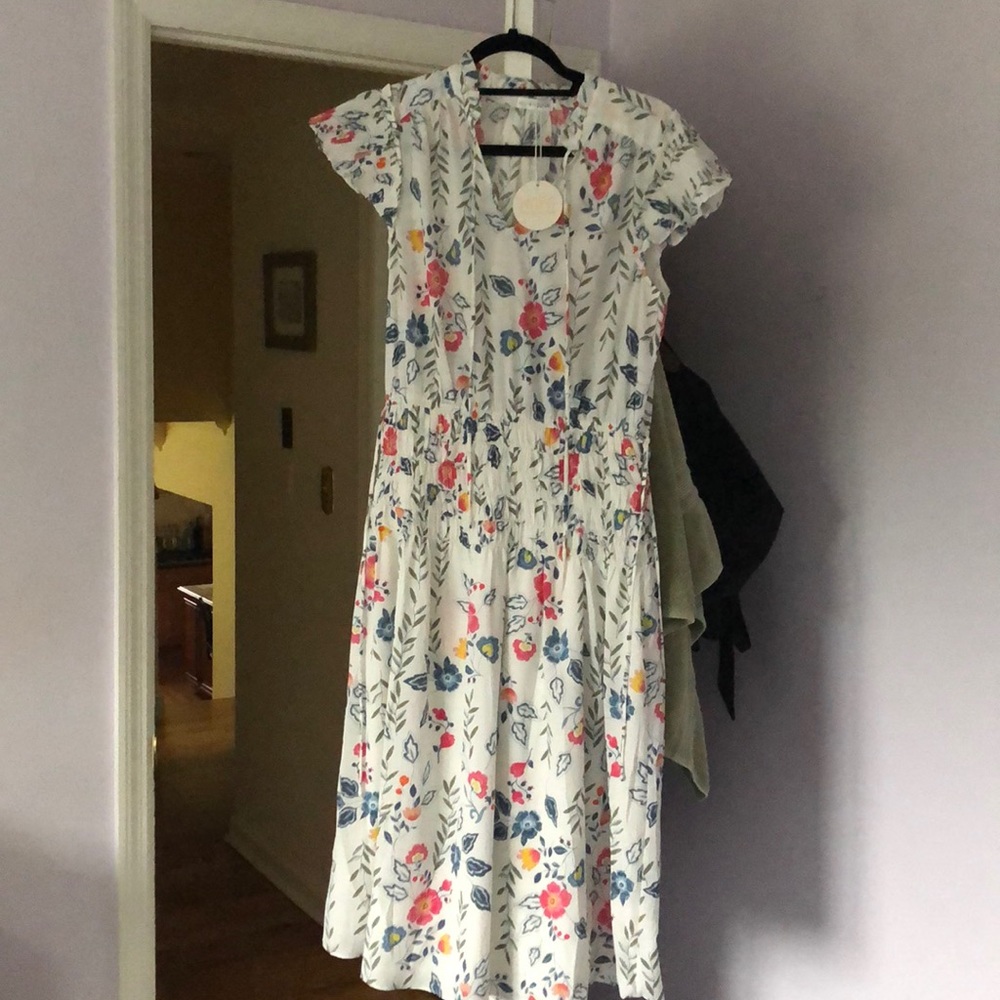 NWT White floral dress